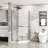 -Angle Shower Enclosure, 36 In. X 72 In., Clear Tempered, Space Saving Shower, 36" 72", , Tempered Glass, Efficient-124830236