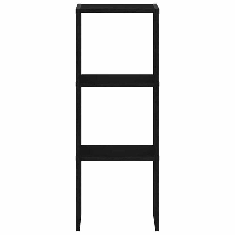 Rubeena 80cm H x 30cm W Bookcase, Black Oak