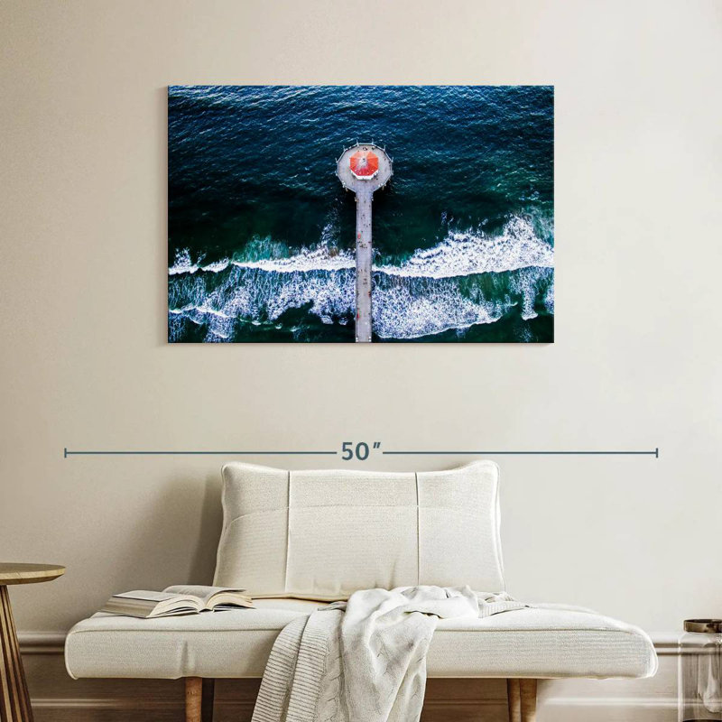 Au-dessus de Manhattan Beach Pier, H 26 po x l 39 po