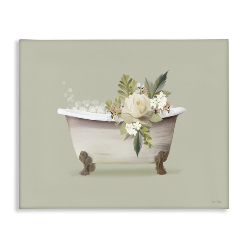  Art floral sur toile Floral Rose par House Fenway, H 30 po x l 40 po