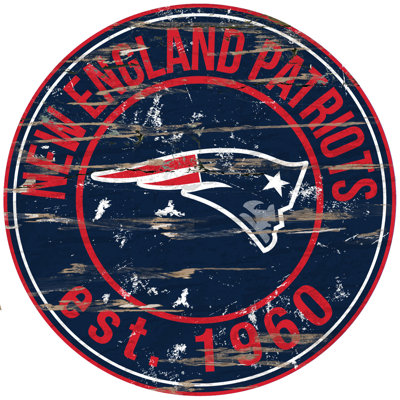 Décoration murale rond à cercle patiné nfl