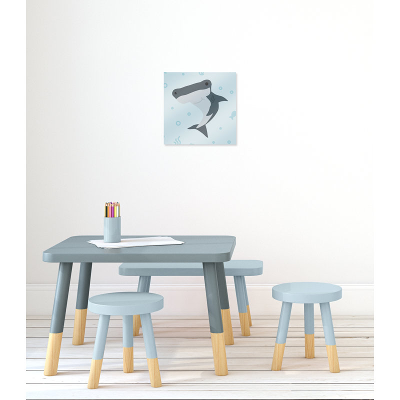 Impression sur papier Happy Hammerhead, H 16 po x l 16 po x P 1,5 po, Canevas