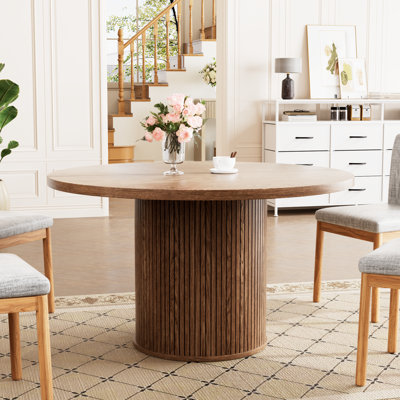 Oak Round Dining Table