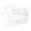 Fauteuil avec 1 coussin à haut dossier, 2 coussins décoratifs et un grand coussin de rembourrage respirant,-1822143128