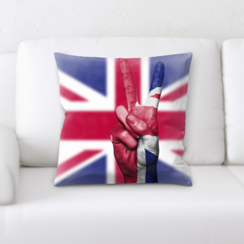 Coussin décoratif à drapeau united kindom Gudino