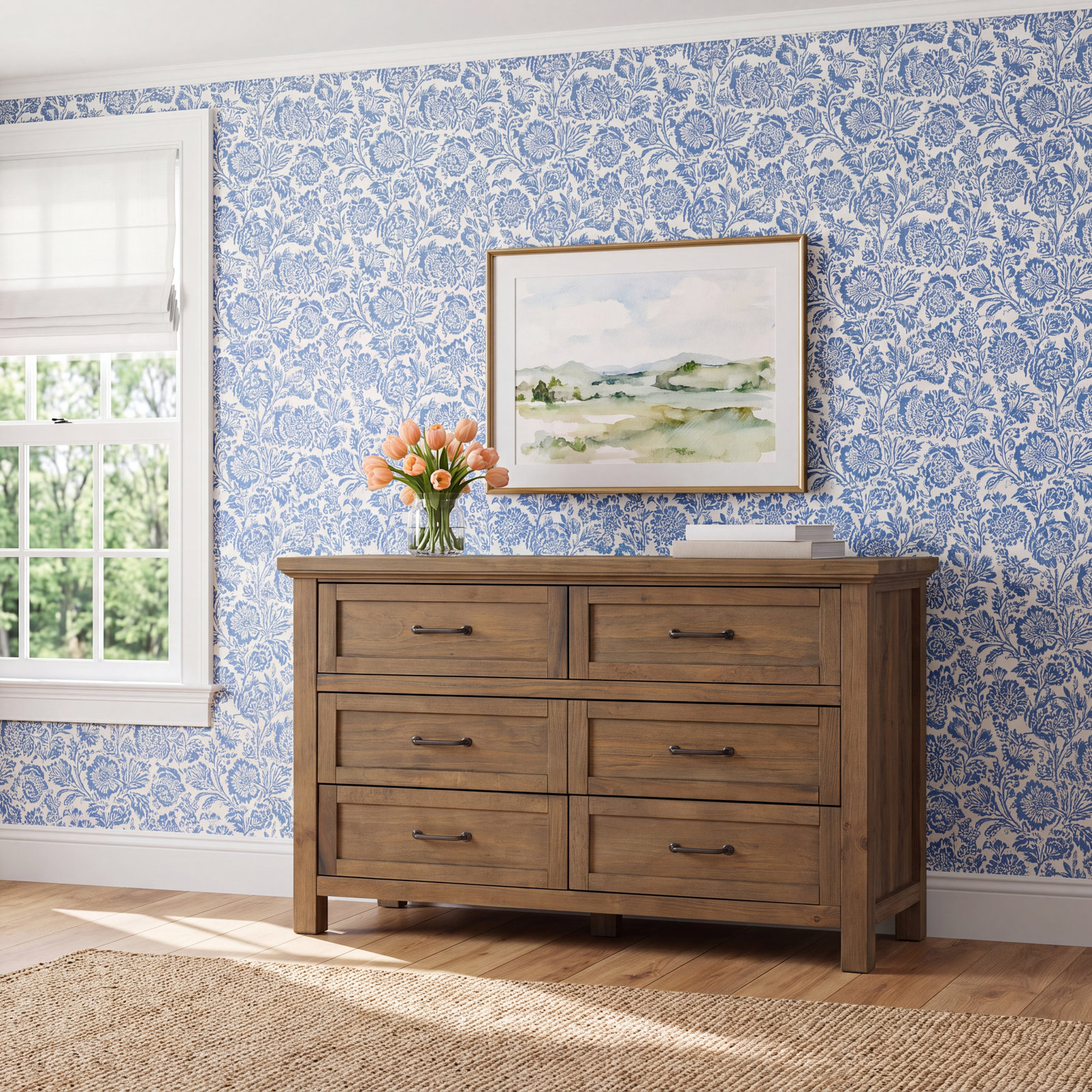 Aceline 6-Drawer Dresser, Harvest Brown