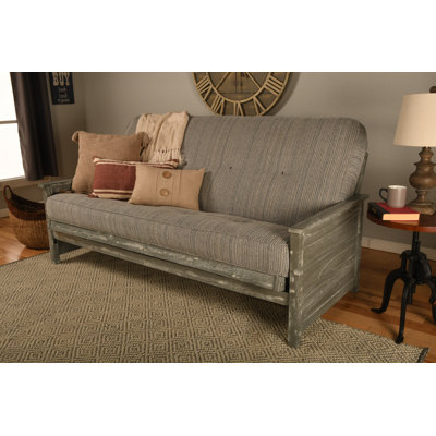 Futon de lit double avec matelas Anders