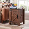 Gracie Oaks Clairese 24'' Tall Farmhouse End Table With Charging ...