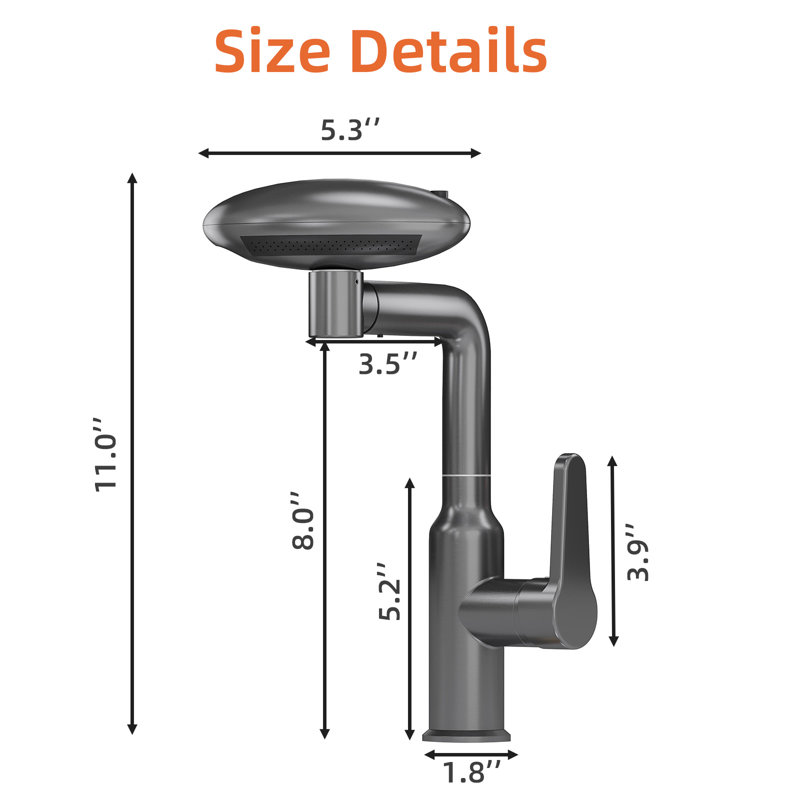 SOMDOT Touch Kitchen Faucet Side Spray