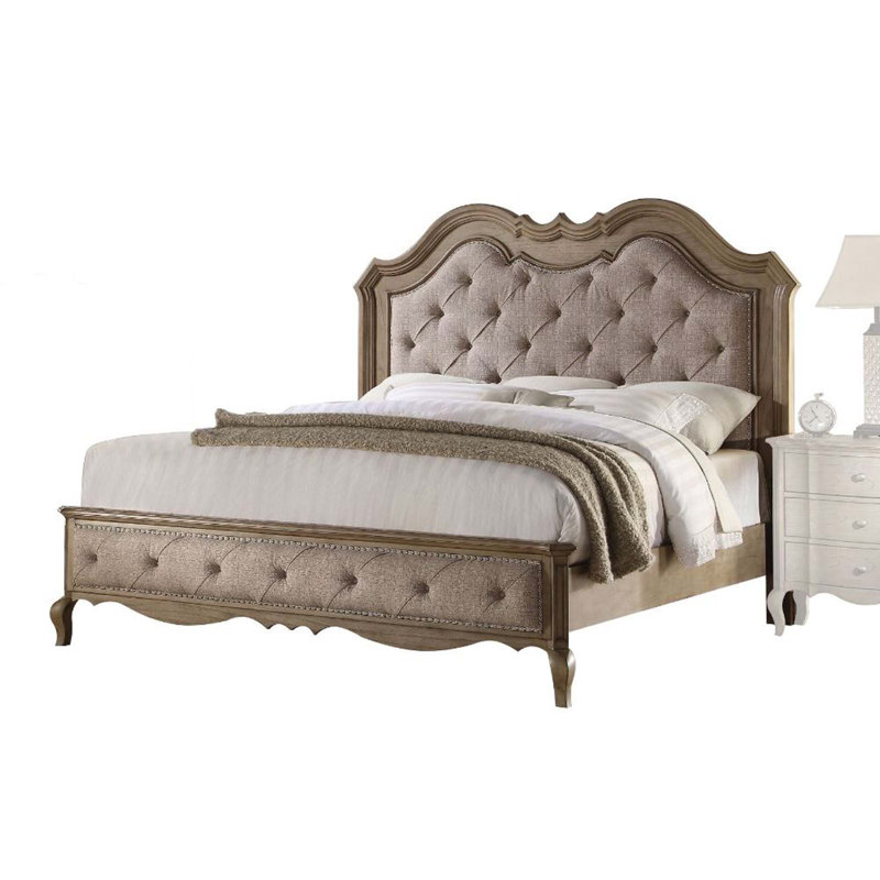 Upholstered Platform Bed, King