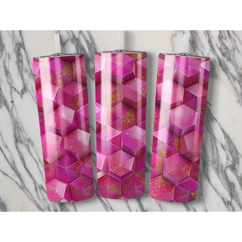 Choose Handmade Tumblers 591ml Vacuum Insulated Stainless Steel (18/8) Travel Tumbler with Straw