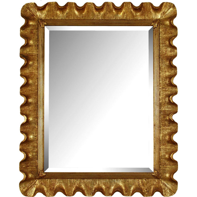 The Kensington Scalloped Beveled Wall Mirror, 52" x 40"