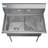 36 " L x 21 " W Silver Freestanding Service Sink