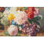 Hand-Knotted High-Quality Cream, Green, and Blue Area Rug