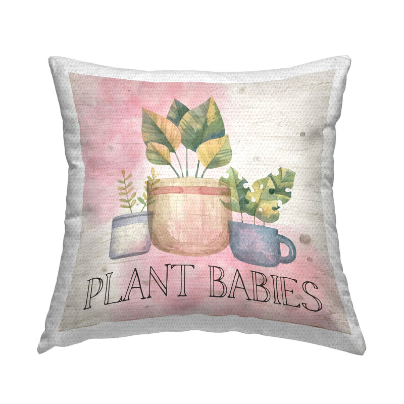 Coussin d'extérieur imprimé Plant Plant Baby