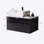 Petit meuble-lavabo flottant avec lavabo