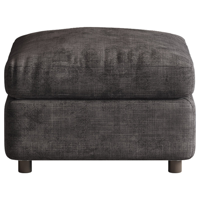 180.6cm Wide Footstool Ottoman, Grey