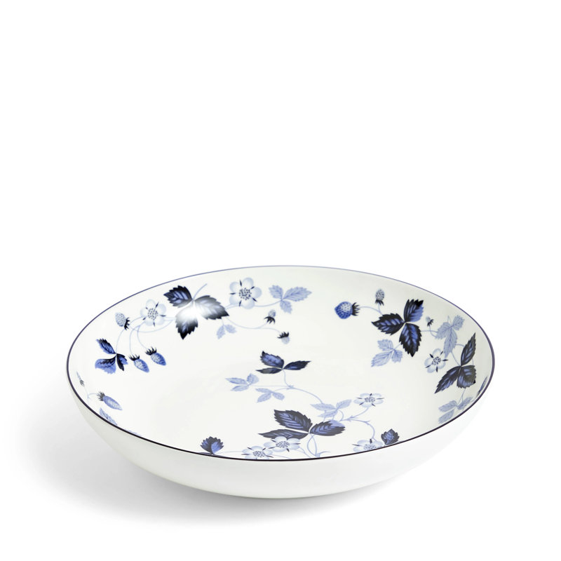 Inky Blue Ceramic Pasta Bowl, 9.4in