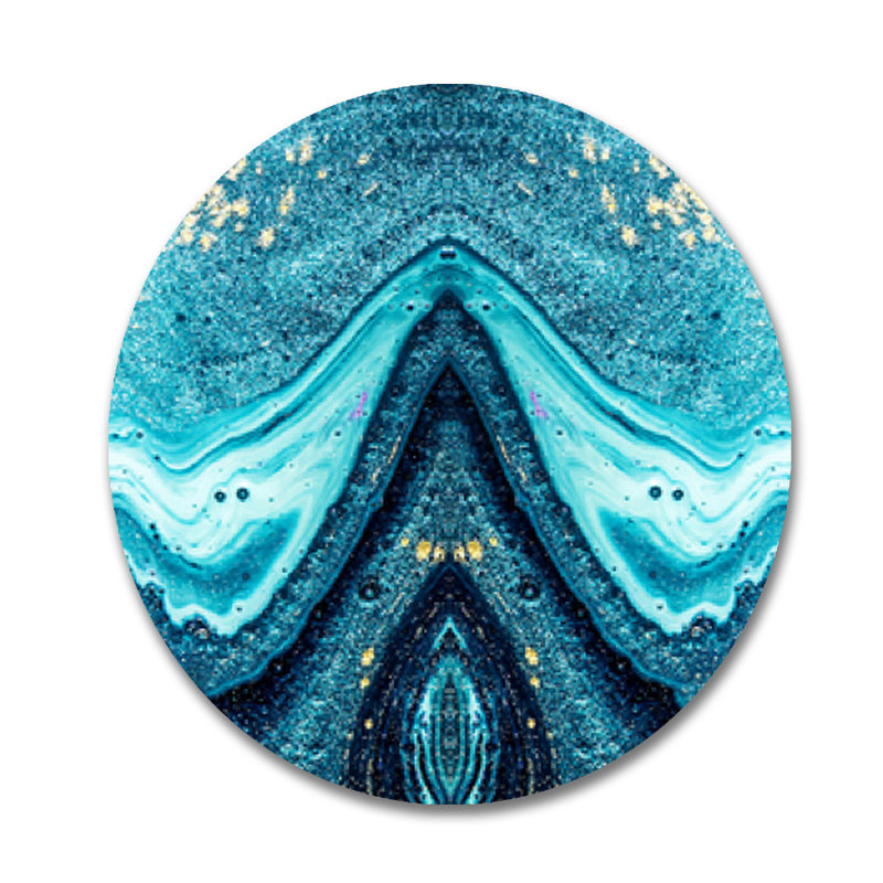 Calibre - Imprimé rond sans cadre, Plastique / acrylique, H 36 po x l 36 po