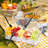 Chilled Condiment Server Clear ICY Condiment Tray Ice Party Serving Bar With Lid Garnish Holder On Ice 5 Removable Compartments