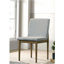 Ensemble de 2 chaises d'appoint en tissu gris clair Natural Tone