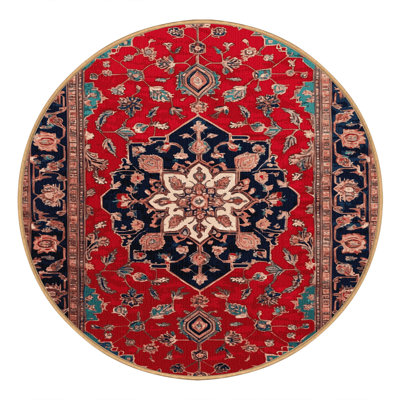Machine Washable Persian Brown Area Rug
