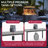 SUNJOY Smokeless Tabletop Fire Pit with Stainless Steel Burner and Two Adjustable Flames