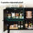 Sideboard Buffet Cabinet with 3 Rattan Doors-26799726