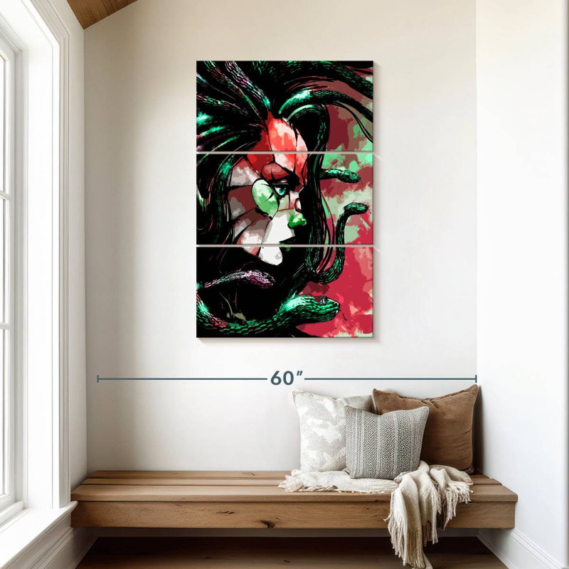 Kelan The Gorgon Medusa, 45" H x 28" W