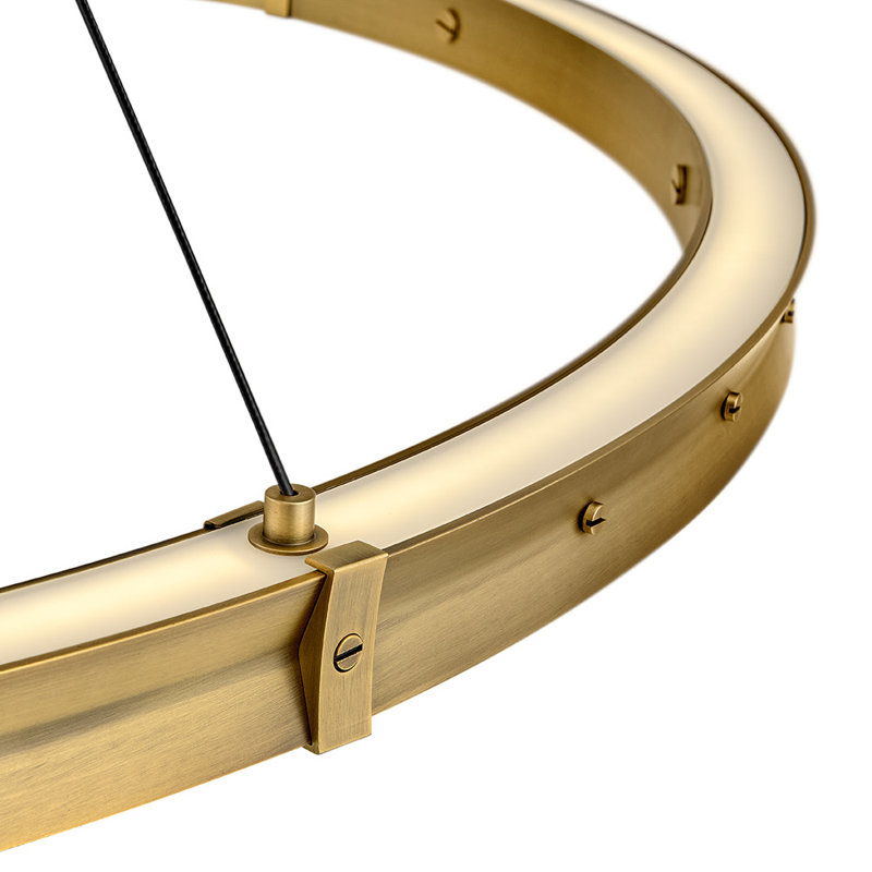 Althea 1 - Light LED Chandelier, Lacquered Brass