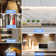 LEPOTEC 7.48Inch 20 LED Cool Wireless Rechargeable Motion Sensor Cabinet Light