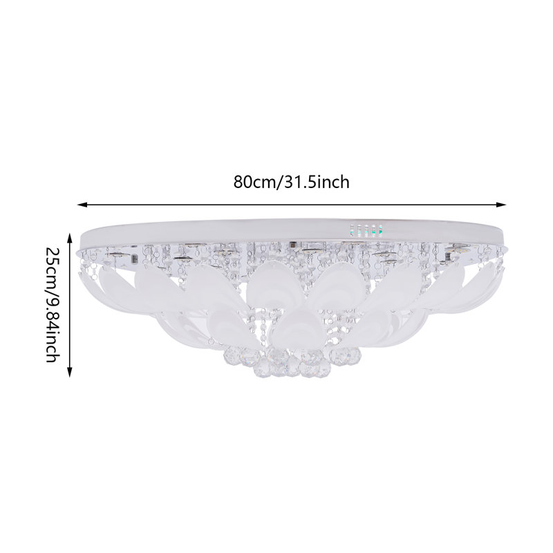 Zarrukh Crystal LED Flush Mount