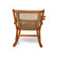Chaise berçante d'extérieur avec porte-boisson Betsi Vega - Chaise en bois au fini naturel - Utilisation intérieure et extérieure