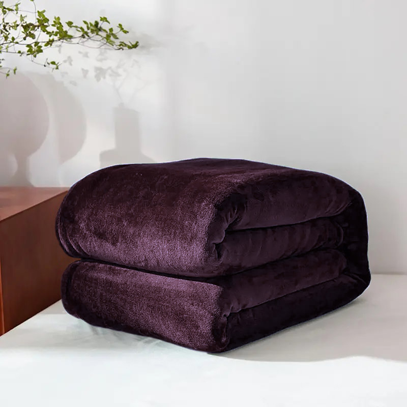 Couverture , Très grand lit, Mauve