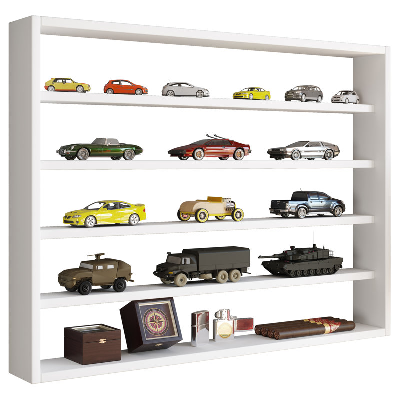 Allisyn 60cm H x 80cm W Etagere Bookcase, White