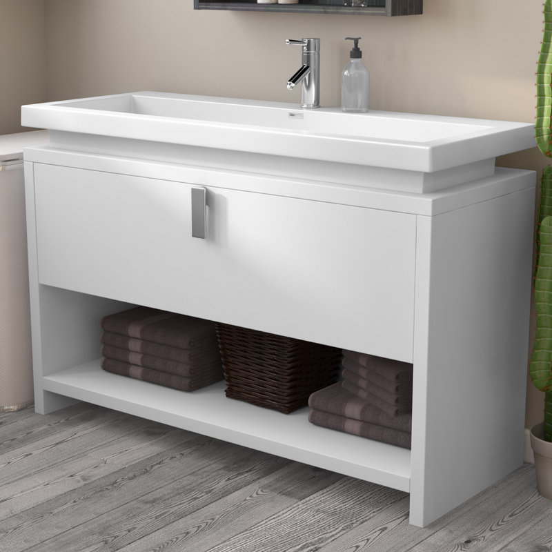 Ensemble de meuble-lavabo simple 47 po Ovando, Blanc