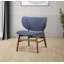 Chaise d'appoint rembourrée en bois Lorrisa-337098048