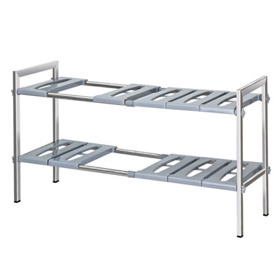 Gilvin Plastic Cabinet Shelving Rack