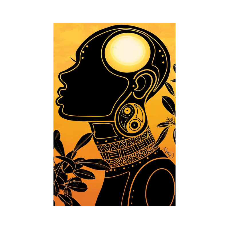 Energy by Colored Afros Art - Wrapped Canvas Print, 30.48 cm H x 45.72 cm W