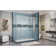 Enigma-X 72.38" x 76" Single Sliding Frameless Shower Enclosure with Clear Max Technology