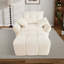 Upholstered Chenille Flared Arm Tufted Chaise Lounge-852680129