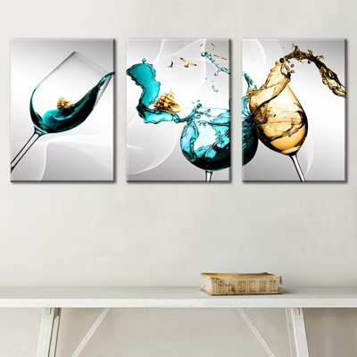 3 Piece Wrapped Canvas Wall Art
