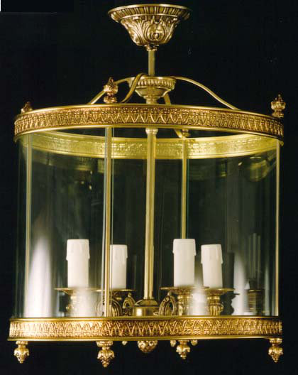 Deluca Semi Flush Mount, French Gold