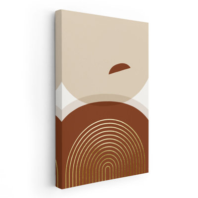Mid Century Boho Minimalist 3 - reproduction d'art sur toile