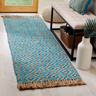 Tapis en jute tissé à la main Derouen