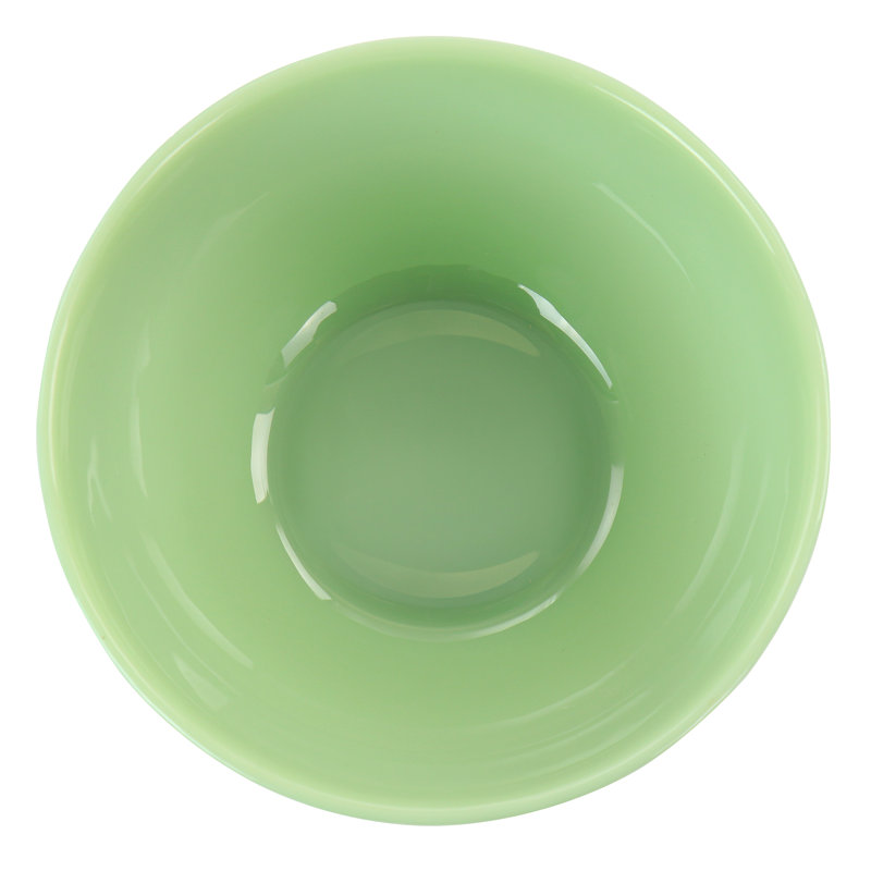 Jadeite Glass Cereal and Soup Bowl Set, Jade Green
