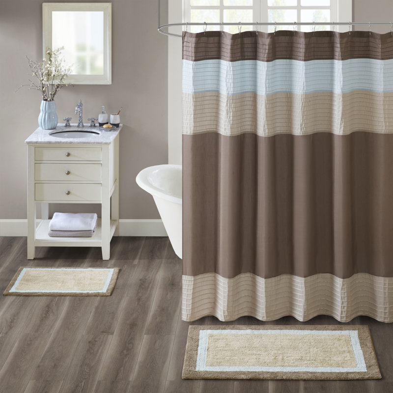 Amherst Cotton Tufted Bath Rug, Brown, 27" W x 45" L