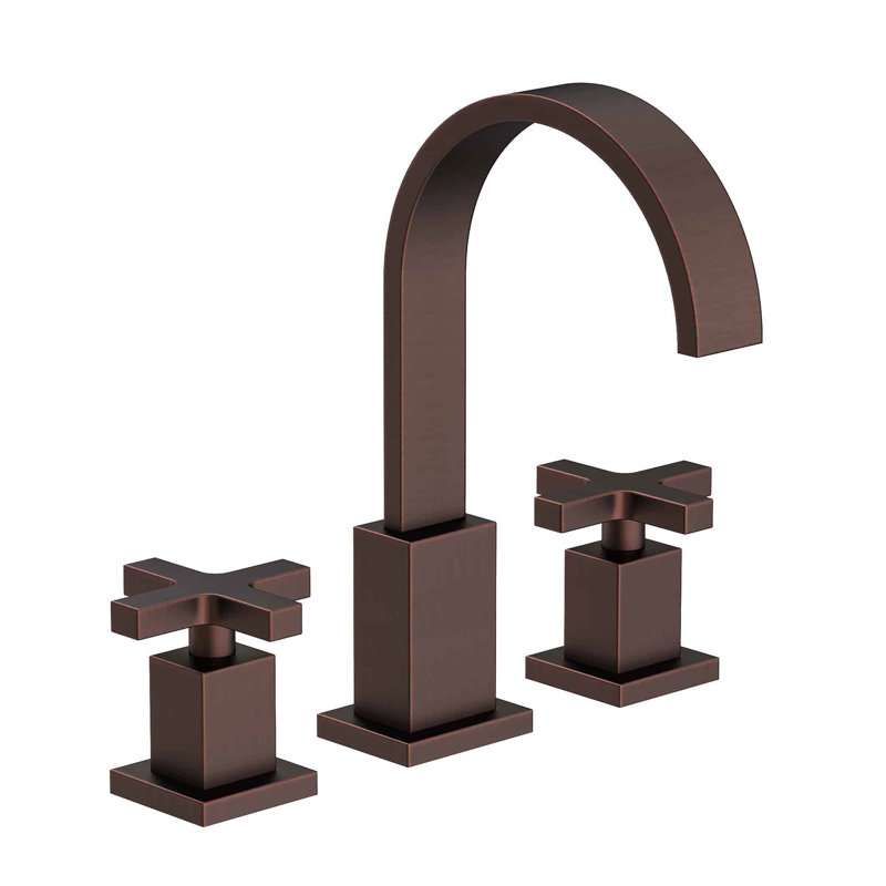 Secant Widespread Bathroom Faucet with Drain Assembly, Oil Rubbed Bronze