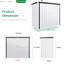 Waterproof 5 Ft. W X 3 Ft. D Metal Flat Storage Shed-1198265393