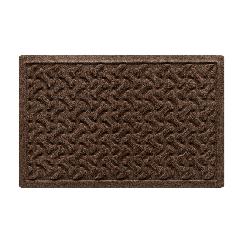 Tapis d'extérieur pour animaux WaterHog® Dogbone Répétition 18 po x 27 po, Brun foncé, H 18 po x l 27 po